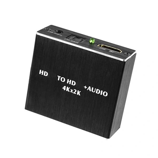 til HDMI Audio Extractor Splitter 4Kx2K/3D til HDMI Audio Splitter Stereo med strøm til HDMI Audio Adapter til HD