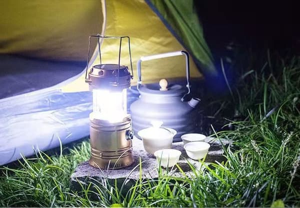 LED-campinglampe solcelle, vandtæt LED-campinglanterne/LED-campinglampe