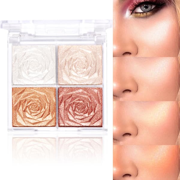 Professional Face Highlighter Makeup Face Powder Waterproof Pigment Powder Palette