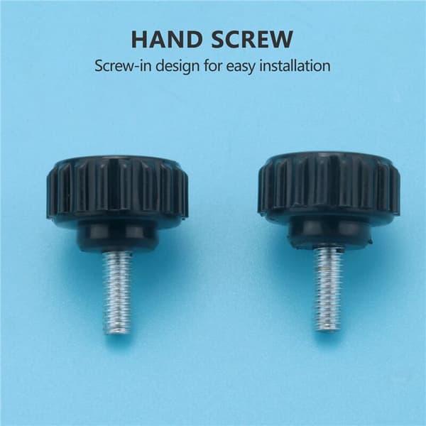 Round Head Screws x 10mm Thumb Screw Knurled Tightening Knob 2 Pieces