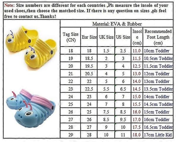 Baby Toddlers Gummi Tofflor Träskor Skor Pojkar Flickor Strandsandaler 26Blå