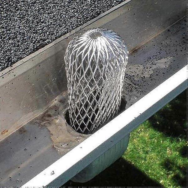 8-pack downpipe protectors, downpipe strainer protects downpipes from clogging