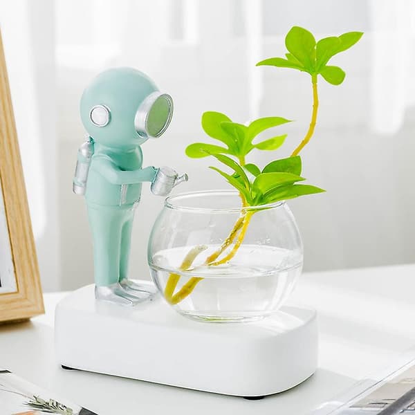 Astronaut Hydroponisk Harpiksdekorasjon Plantevase Nordisk Stil -b
