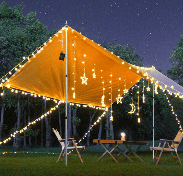 LED-lyslenke, runde kuler, liten lenke, batteridrevet, jul