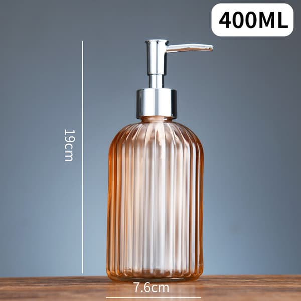 Glass Soap Dispenser with Pump, Refillable Soap Dispenser for Bathroom Kitchen Countertop, High-Quality Material Leak-Proof and Durable Liquid Container