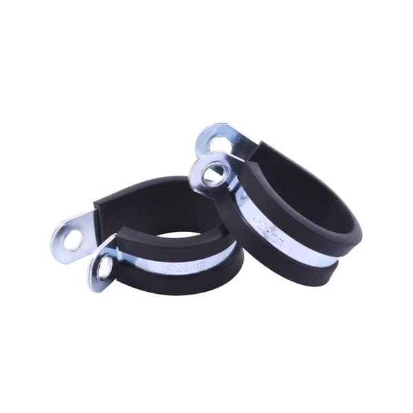 P-Clips pipe clamp with rubber insert choice: Ø 35mm / Band 15mm, 10 pieces