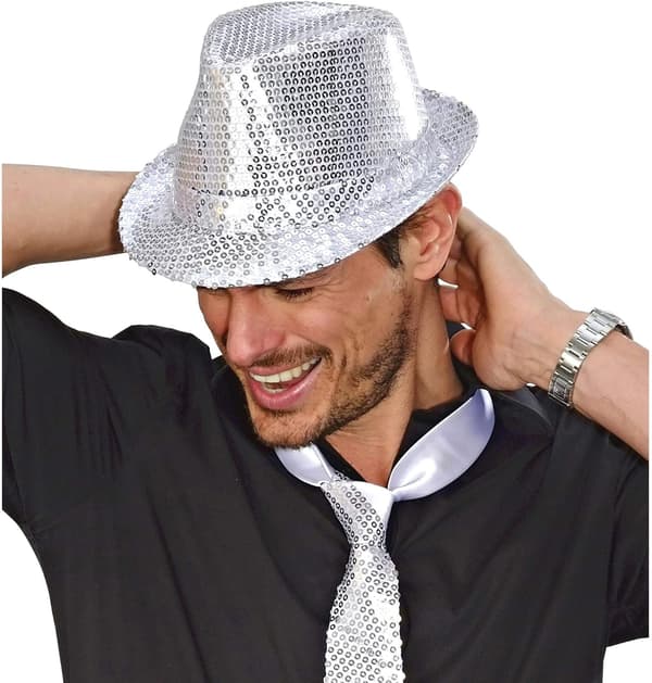 Filthat med glitter, guld, til temafester eller karneval, Par