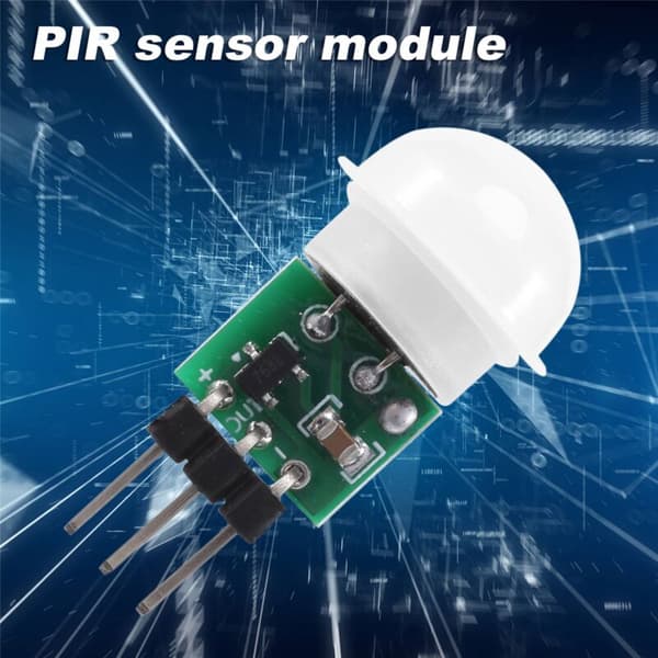 AM312 PIR-sensor, 5-pakning utendørs bevegelsessensor mini kropp pyroelektrisk menneskelig infrarød modul