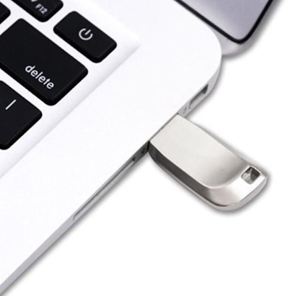 USB 3.0 2TB Flash-enhet Pendrive Høy Hastighet Data Minne Lagring Flash Disk Stick db Sølv Silver 1TB