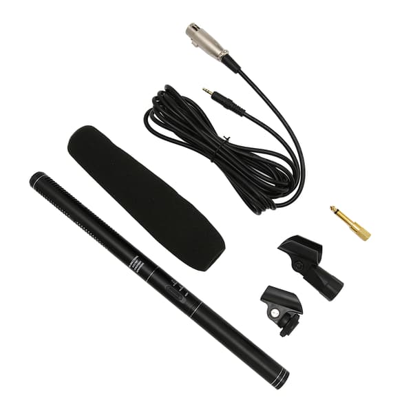 Wired Interview Microphone in Aluminum Alloy, Professional Noise Reduction, Handheld Reporting Microphone