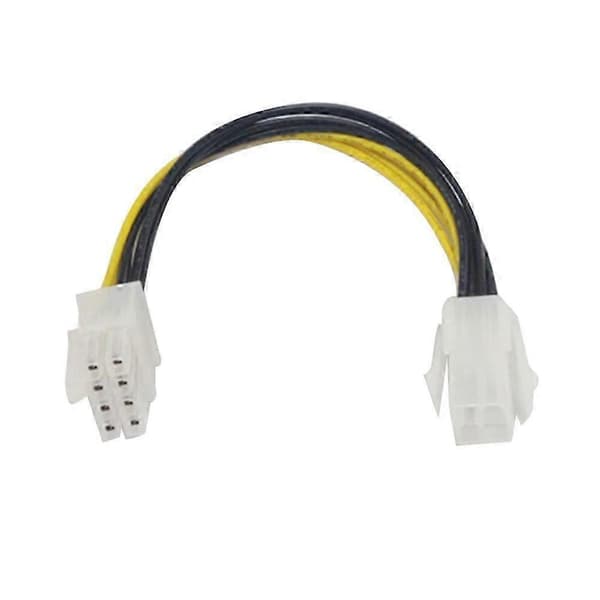 EPS 8-pin hann til ATX 4-pin hunn hovedkort CPU strømforsyningsadapterkabel