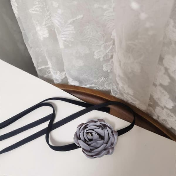 Kamelia Choker Halskjede Perfekt for Bryllup, Fester og Sommerutflukter