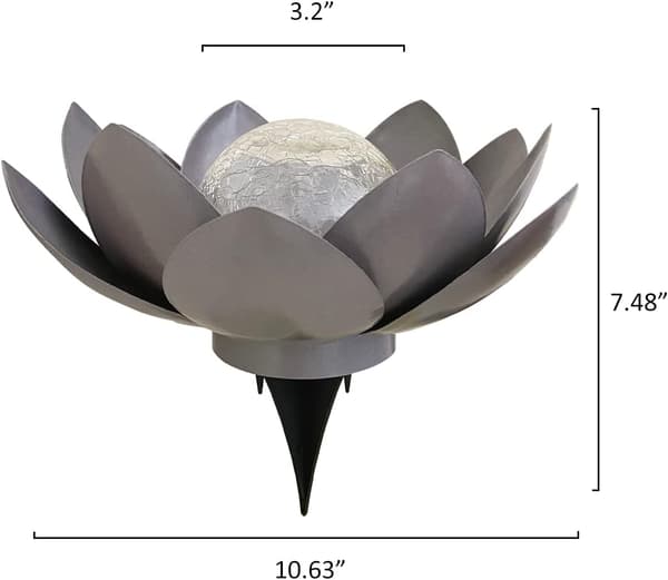 Solsikke Lotus Blomsterlys Utendørs Hagedekorasjon Ravsprekker