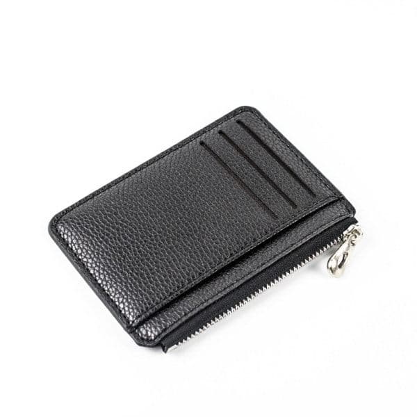Card holder / wallet with zipper Black Black