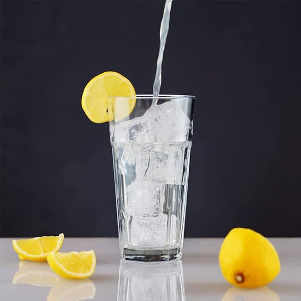 330 ml PC åttekantet vannglass, husholdningsdrikkeglass