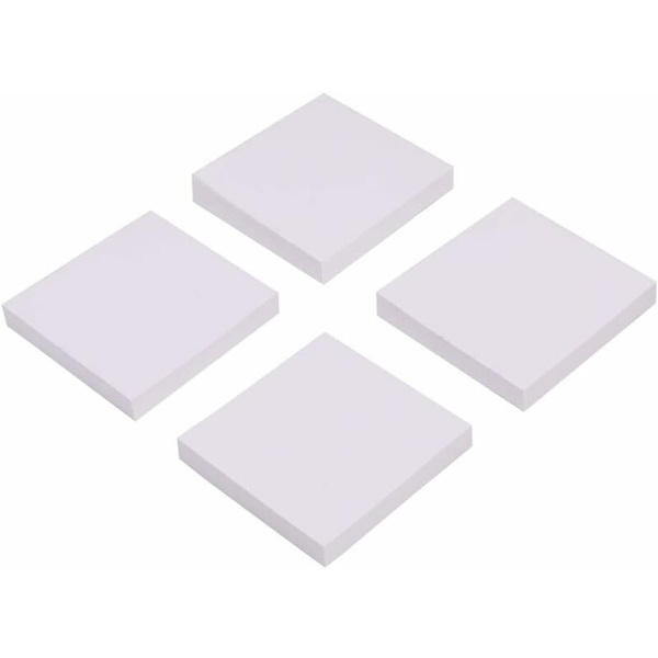 4-pack Super Sticky Notes 3\" x 3\" 100-Page Office Notes (White)