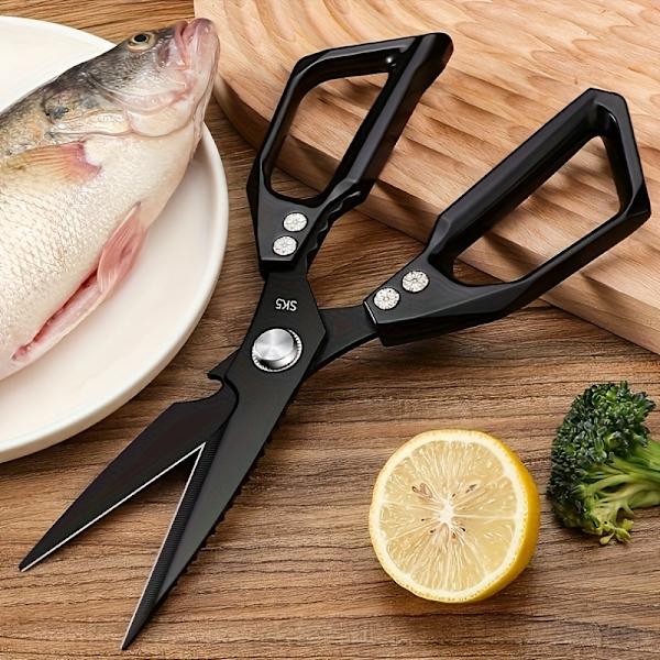 Professional Heavy Duty Kitchen Shears Stainless Steel, Sharp for Meat Fish Bones Vegetables