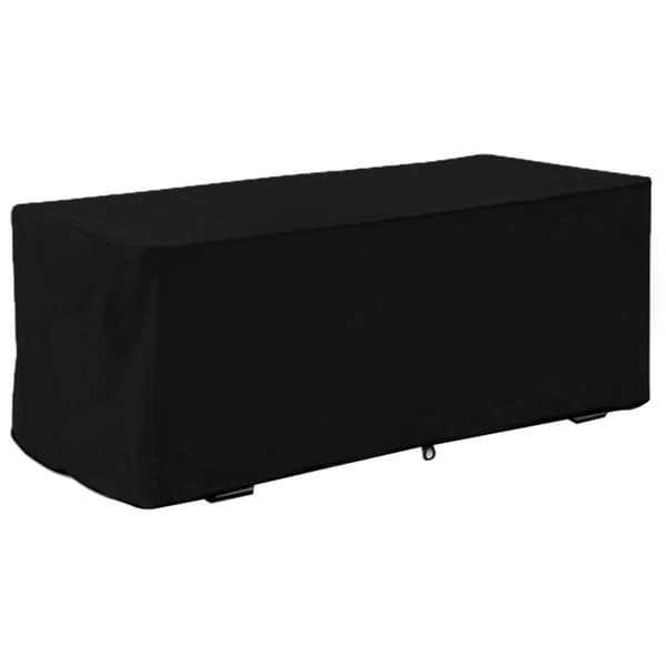 Waterproof UV Protective Deck Box Cover Storage Box Protective Cover 123x62x55cm (Black)