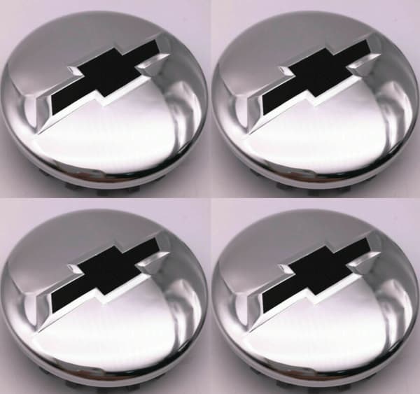 4 stk. kromfelgnavkapsler for Chevy Suburban Silverado 14-20 3,25\" 83 mm