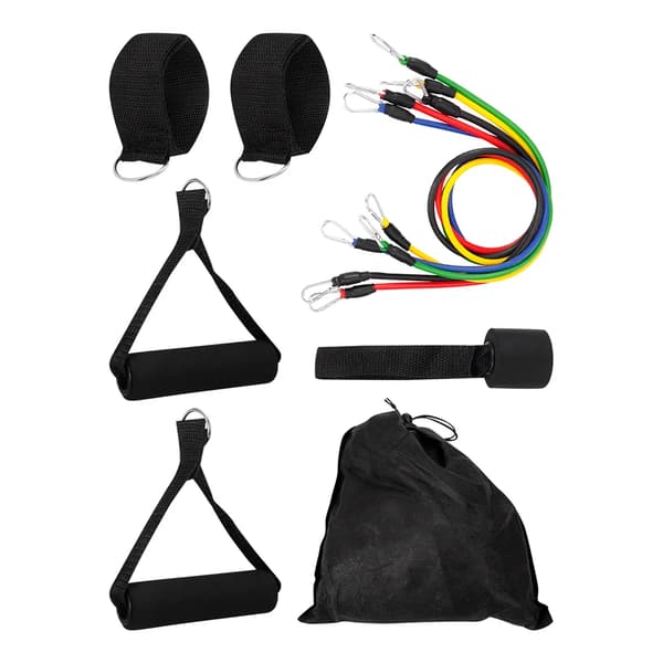11 Pieces Training Equipment Tension Rope Portable Exercise Bands Sport Expander Resistance Band Set Strength Training For Various Age Groups