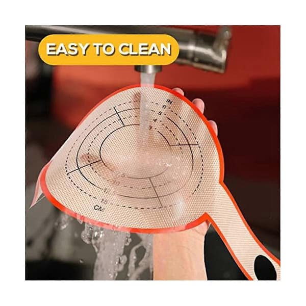 2 Pieces Silicone Baking Mat, Bread Baking Sling with Long Handles Reusable Bread Mat Dutch Oven Liner