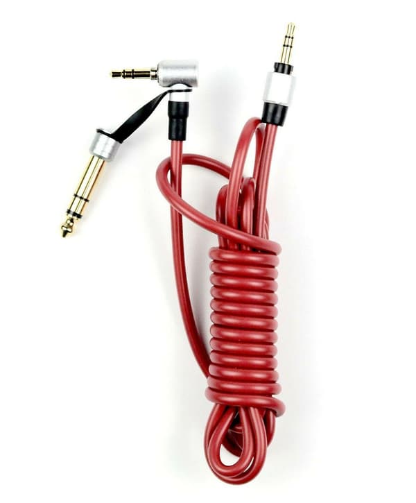 Kabelbytte for Dr Dre for Solo/ Pro/ for Mixr/ hodetelefoner/ Studio for hode {DB Rød Red