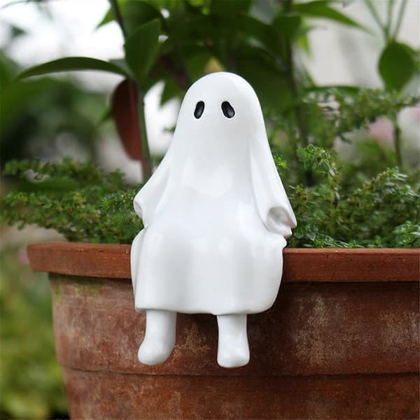 Søde Spøgelser Halloween Dekoration Harpiks Søde Yndige Spøgelsesfigurer