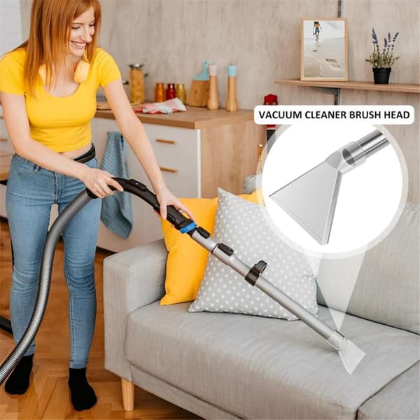 Vacuum Cleaner Extractor Attachment, Vacuum Cleaner Brush Head Extractor Nozzle with 4 Connectors Unbreakable Carpet Cleaning A