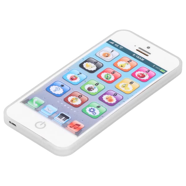Russian Kids Learning Machine Music Simulation Mobile Phone Educational Toy Children Gift Russian White