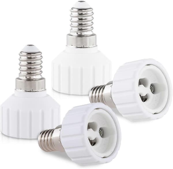 4x fatningsadapter - E14 til GU10 fatningskonverter - Bajonetbase lampeholderadapter til halogen LED-pære db