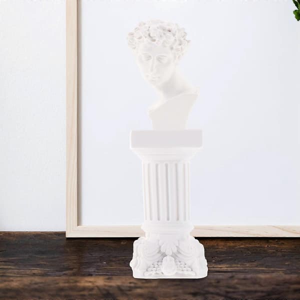 1 sæt romersk søjle David statue græsk David statue harpiks skulptur boligindretning