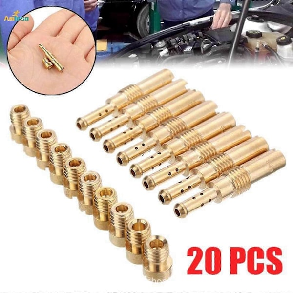 Unika 20x Langsomme Dyser Deler Forgasser Hoveddyse for Gy6 Oko PE