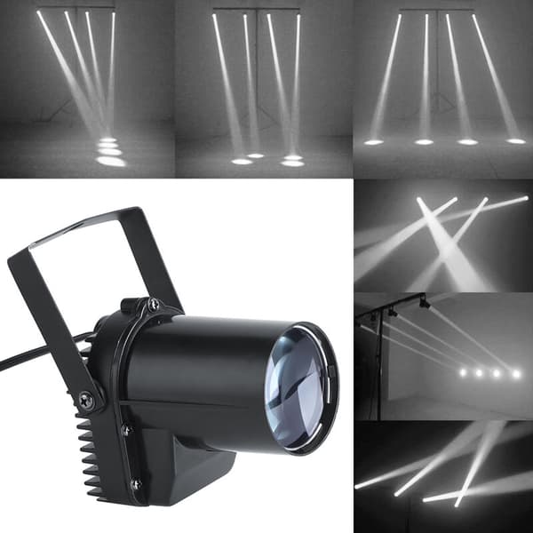 5W LED Spotlight Spotlight Party Scene Disco Pub Festival Effekt Pinspot Lys EU 220V