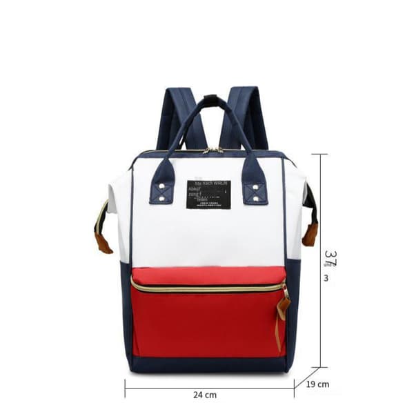 Large backpack with clips, fashionable travel backpack, multifunctional and large mommy bag, student backpack