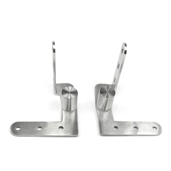 Stainless steel door, hidden hinges, heavy-duty pivot hinge Adjustable for gap axis up and down door hinge Silent operation