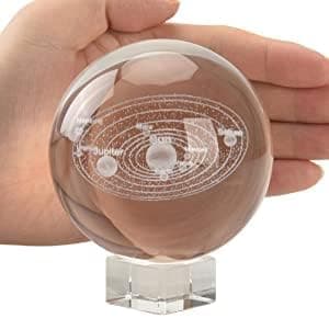Sol System Galax Krystallkule, Sol System Modell, Feng Shui Glasskule Hjemmeinnredning, 60mm (60mm Sol System Krystallkule)