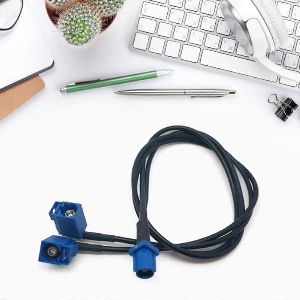Fakra-splitter, Fakra-kabel han til hun RG174 koaksialkabel Y-type splitter
