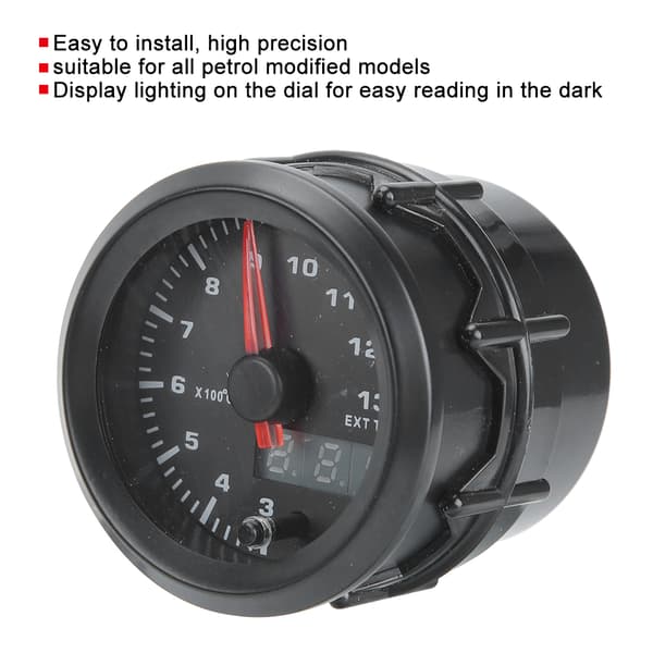 52mm/2.0in Auto Avgas Temperaturmåler Digital Display Stegmotor