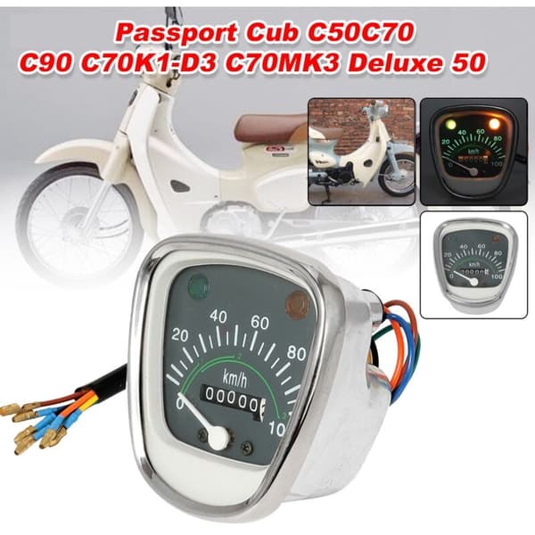 Retro speedometer turteller kilometerteller instrument for Passport C50 C70 C90 C70MK3 Universalmåler