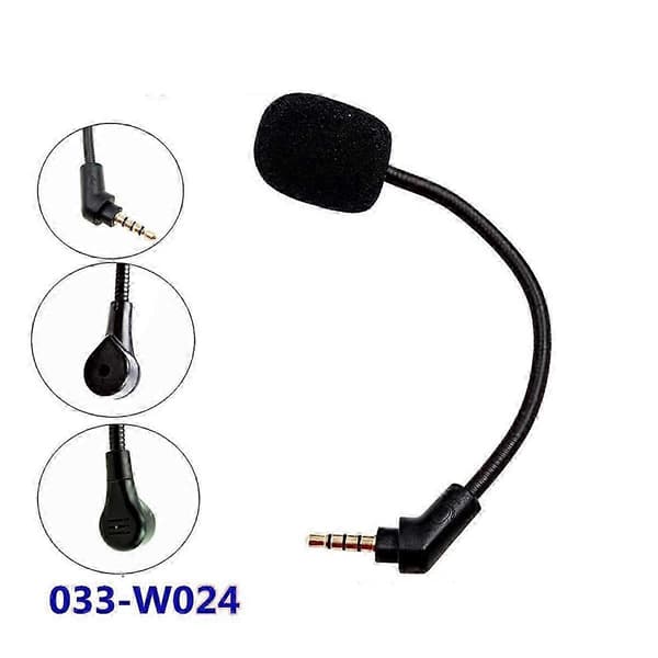 Erstatnings 3.5mm Mikrofon til Cloud Flight/Flight S Gaming Headset Gaming Hovedtelefon Mikrofon