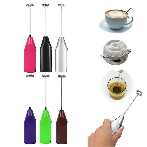 Small and Powerful Electric Whisk Battery Version for Mixing Milk [DB] Pink pink