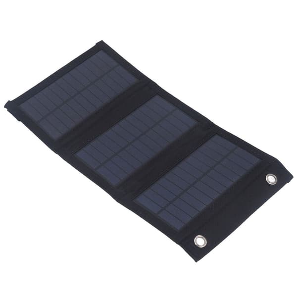 Sammenfoldeligt solcelleopladningspanel med USB-interface, 5V udgang KLB