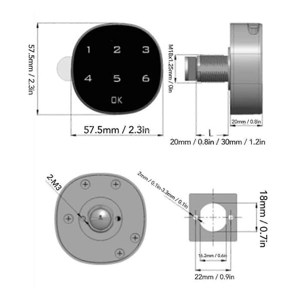Electronic Cabinet Lock Zinc Alloy Enhanced Security Flexible Setting Digital Password Keyless Lock for Wardrobe Drawer.