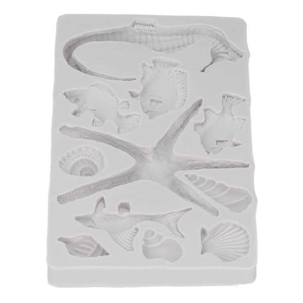 Silikoneform Grå DIY Søpindsvin Søhest Form Genanvendelig Non Stick Elastisk Silikone Kage Chokolade Isbit Fondant Form
