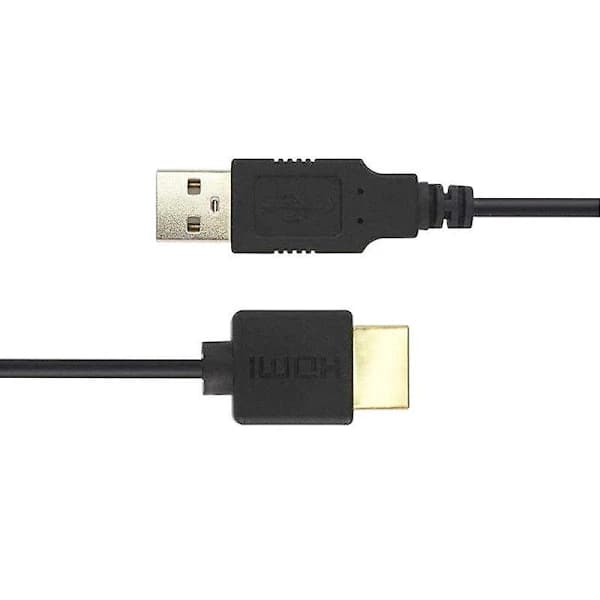 1 x HDMI til USB-kabel, USB til HDMI hann strømkabel, ren kobber 0,5M
