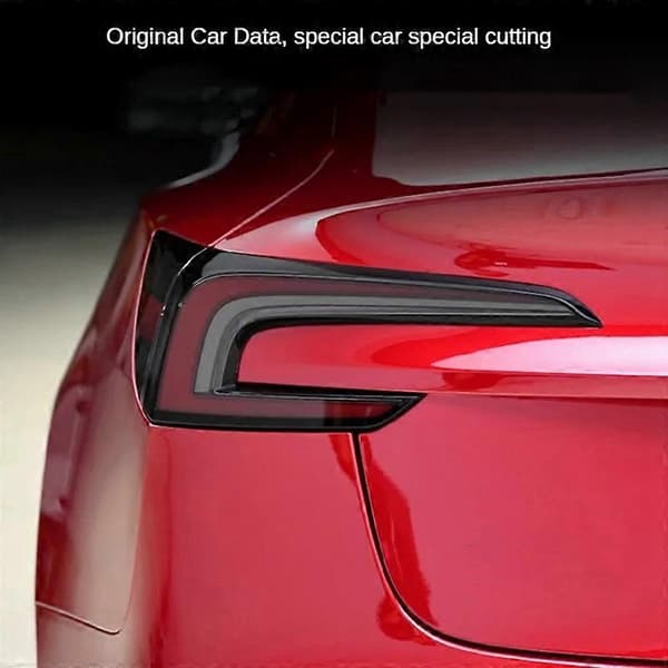 For Model 3 2024 Headlight+Taillight Protective Film TPU Headlight Taillight Sticker Protection