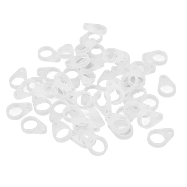 50 st Hearing Aid Silicone Loop Flexible Replacement Hearing Clip Adapter for Hearing Aid Lanyard Large Large