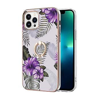 IMD TPU støtsikkert deksel til iPhone 15 Pro (lilla)