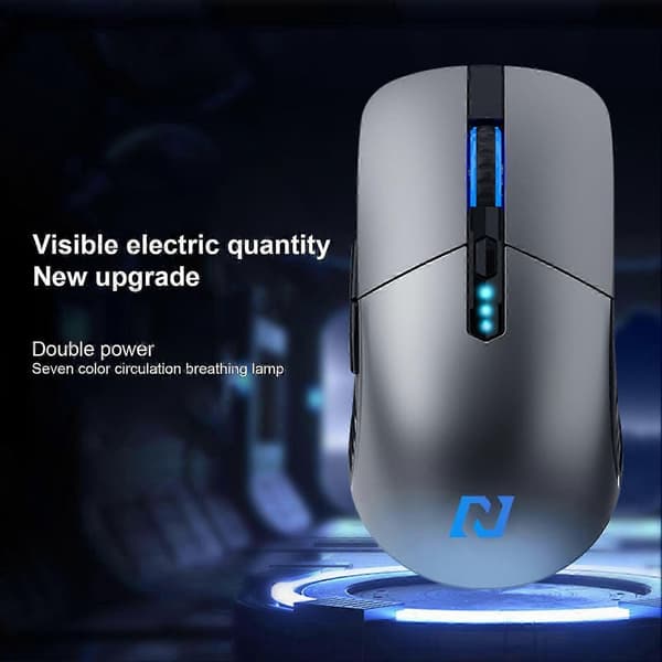 G12 Wireless Mouse LED 2.4G Silent Buttons Rechargeable Computer Optical Engine Gaming Mice for PC