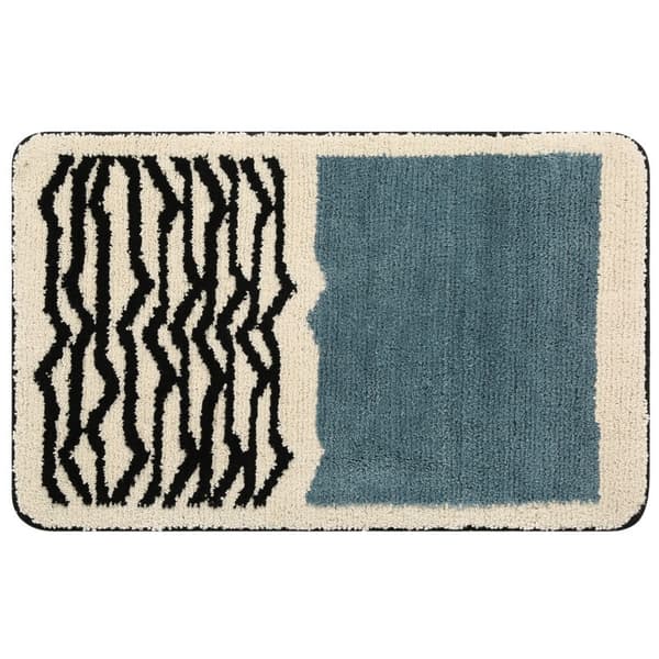 Non-slip Bathroom Mat, Soft Microfiber Mat for Kitchen and Bathroom, Quick Drying, Water Absorbent, Machine Washable (40x60cm)
